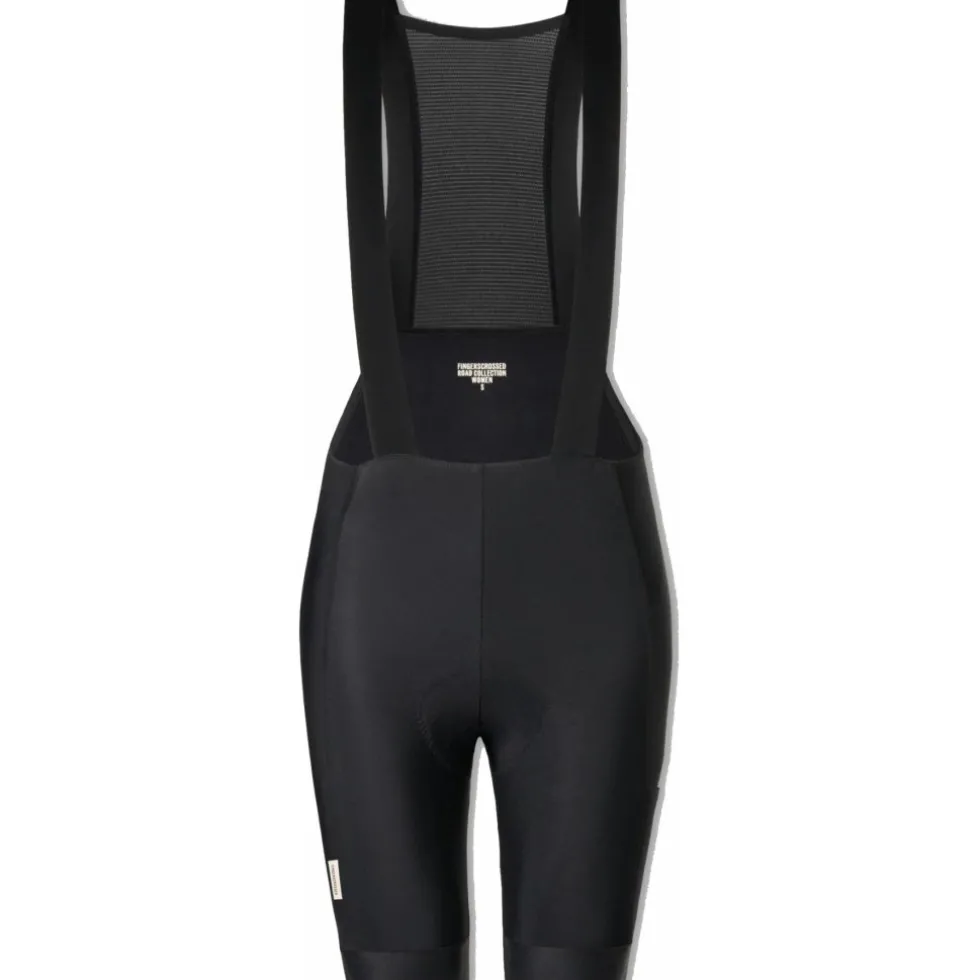 FINGERSCROSSED Road Thermal Fietsshort met Bretels Dames - Zwart