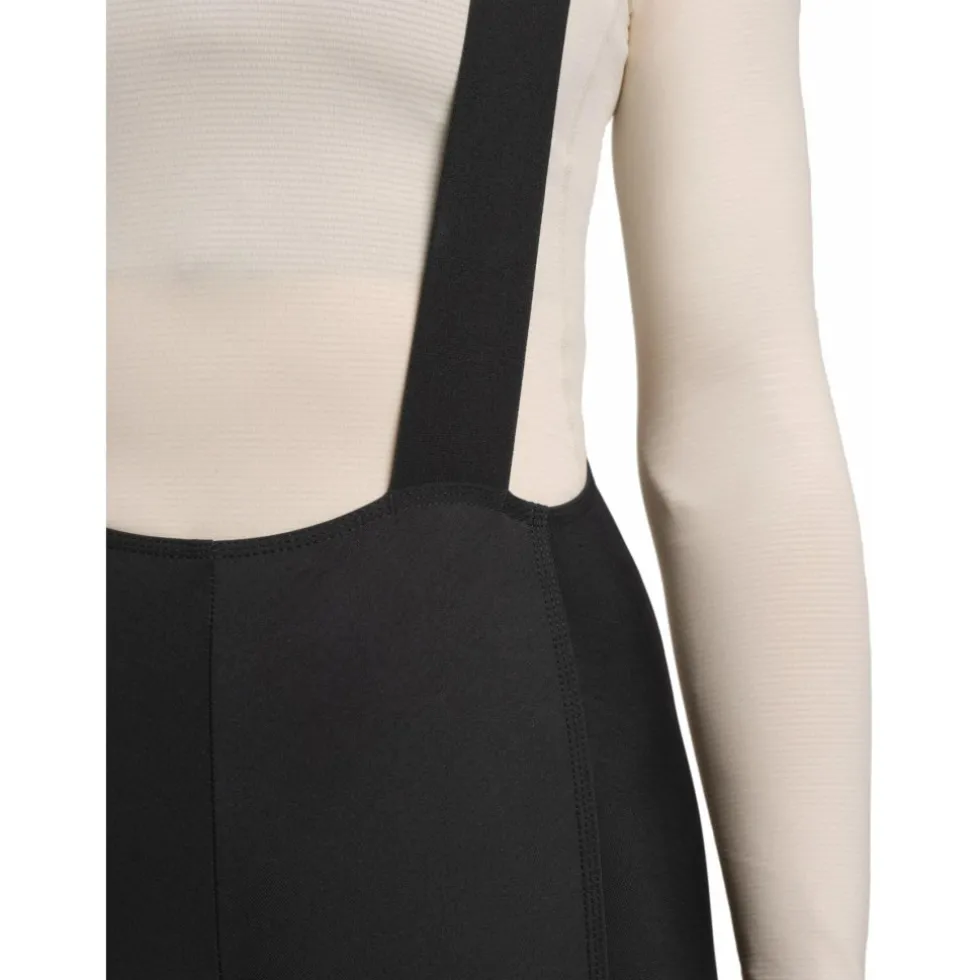 FINGERSCROSSED Road Thermal Fietsshort met Bretels Dames - Zwart