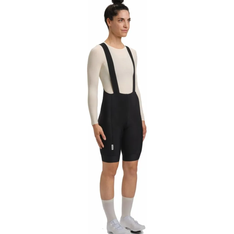 FINGERSCROSSED Road Thermal Fietsshort met Bretels Dames - Zwart
