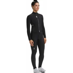 FINGERSCROSSED Road Thermal Fietsshirt met Lange Mouwen Dames - Zwart