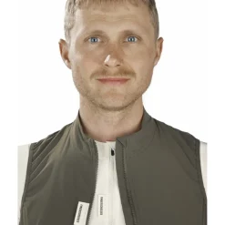 FINGERSCROSSED Road Windvest Heren - Olijf