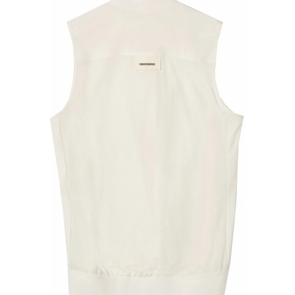 FINGERSCROSSED Road Windvest Dames - Antique Cream