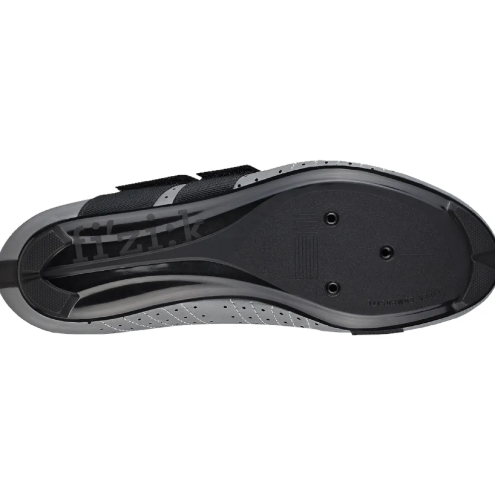 Fizik Tempo Powerstrap R5 Racefietsschoenen Unisex - Reflecterend grijs/zwart