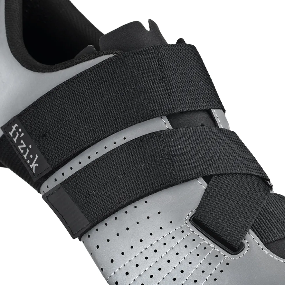 Fizik Tempo Powerstrap R5 Racefietsschoenen Unisex - Reflecterend grijs/zwart