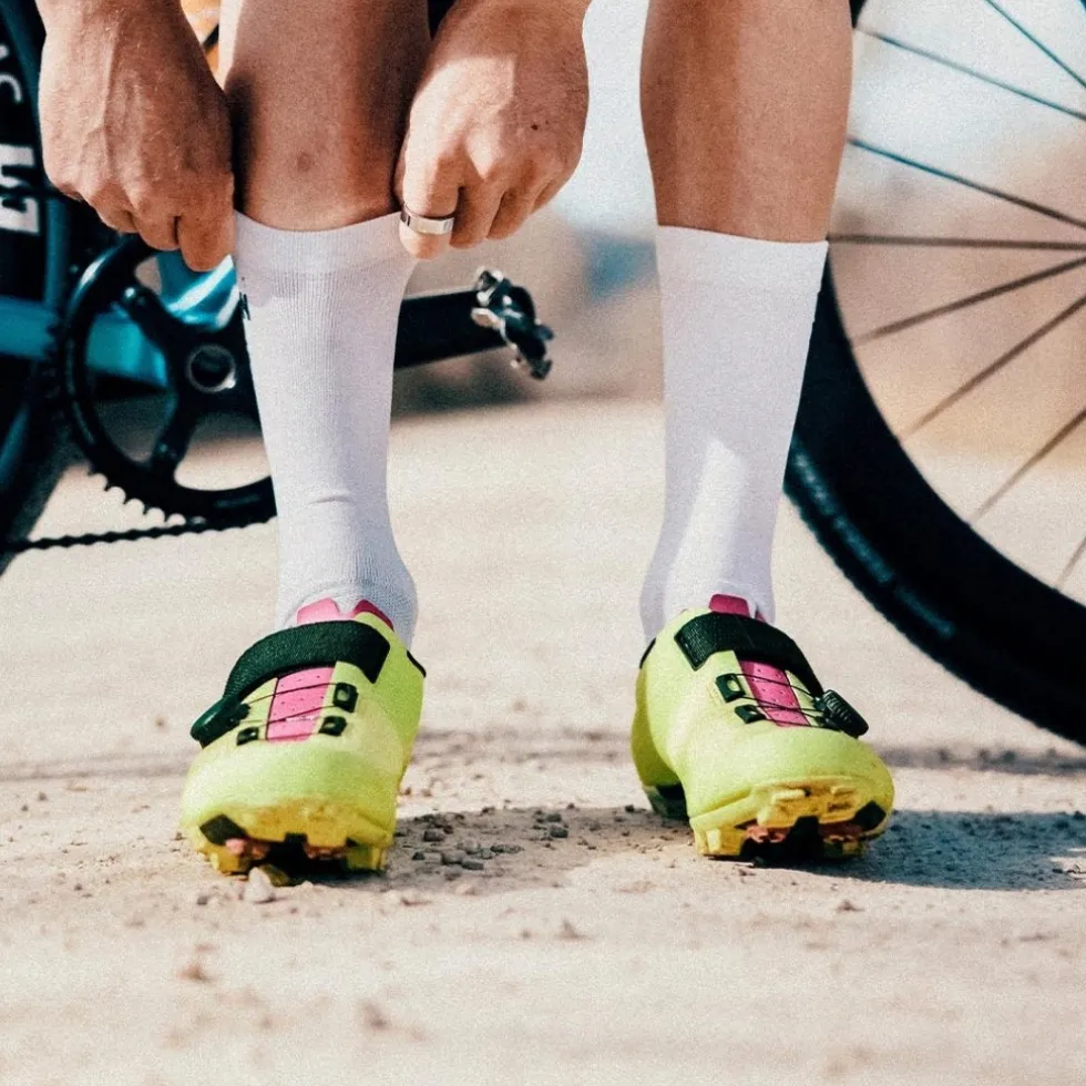 Fizik Vento Ferox Carbon MTB-Schoenen Unisex - lime/purple