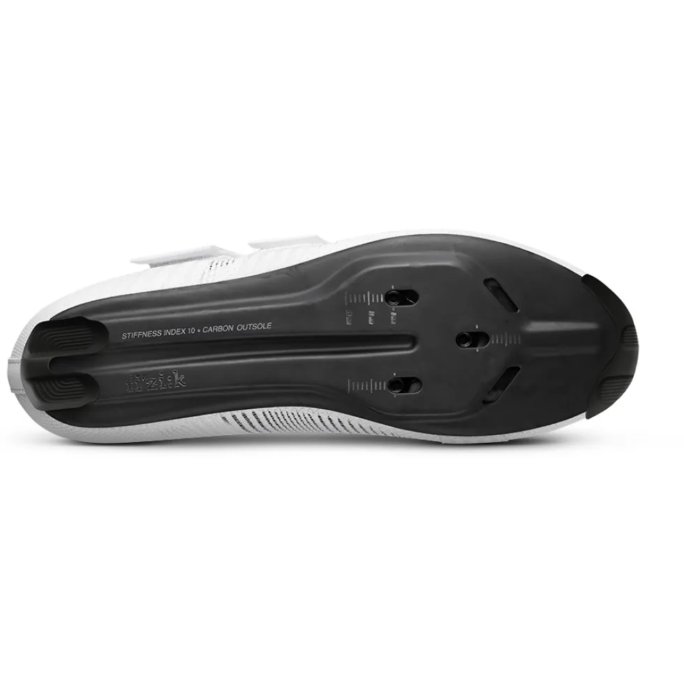 Fizik Vento Powerstrap Aeroweave Carbon Racefietsschoenen Unisex - wit/wit