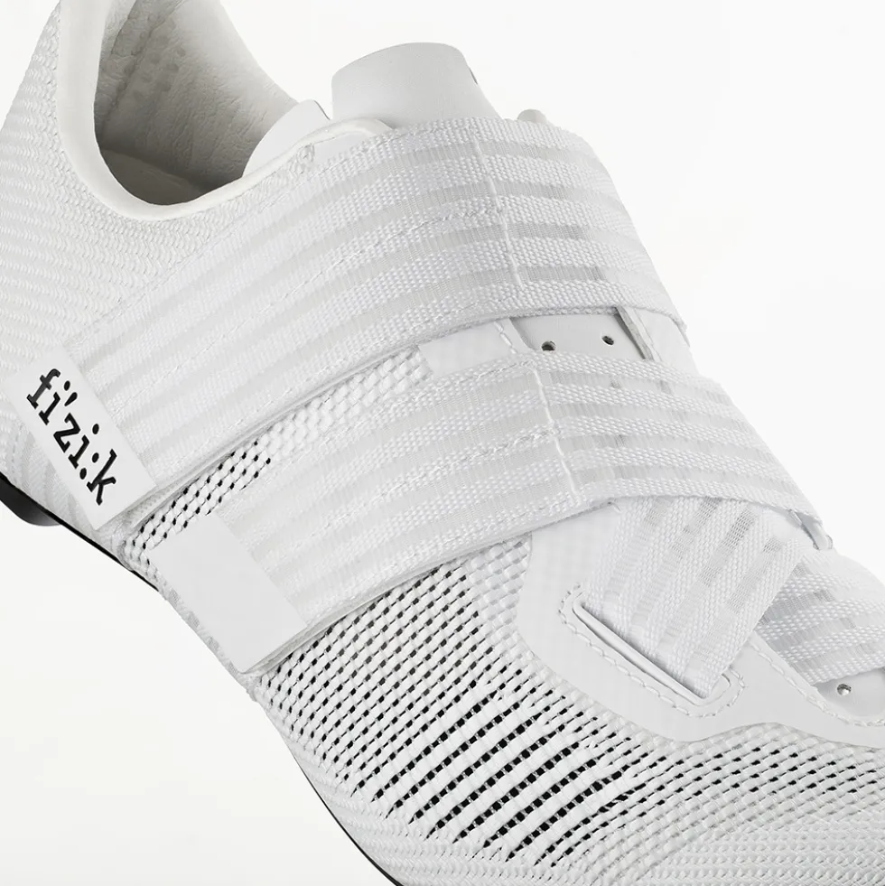 Fizik Vento Powerstrap Aeroweave Carbon Racefietsschoenen Unisex - wit/wit