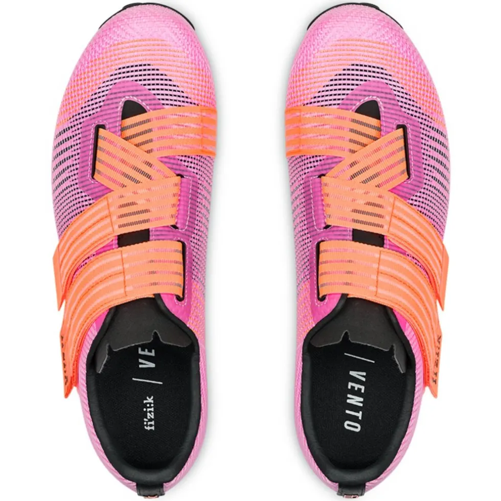 Fizik Vento Powerstrap Aeroweave X Gravel & MTB-Schoenen - coral / orange