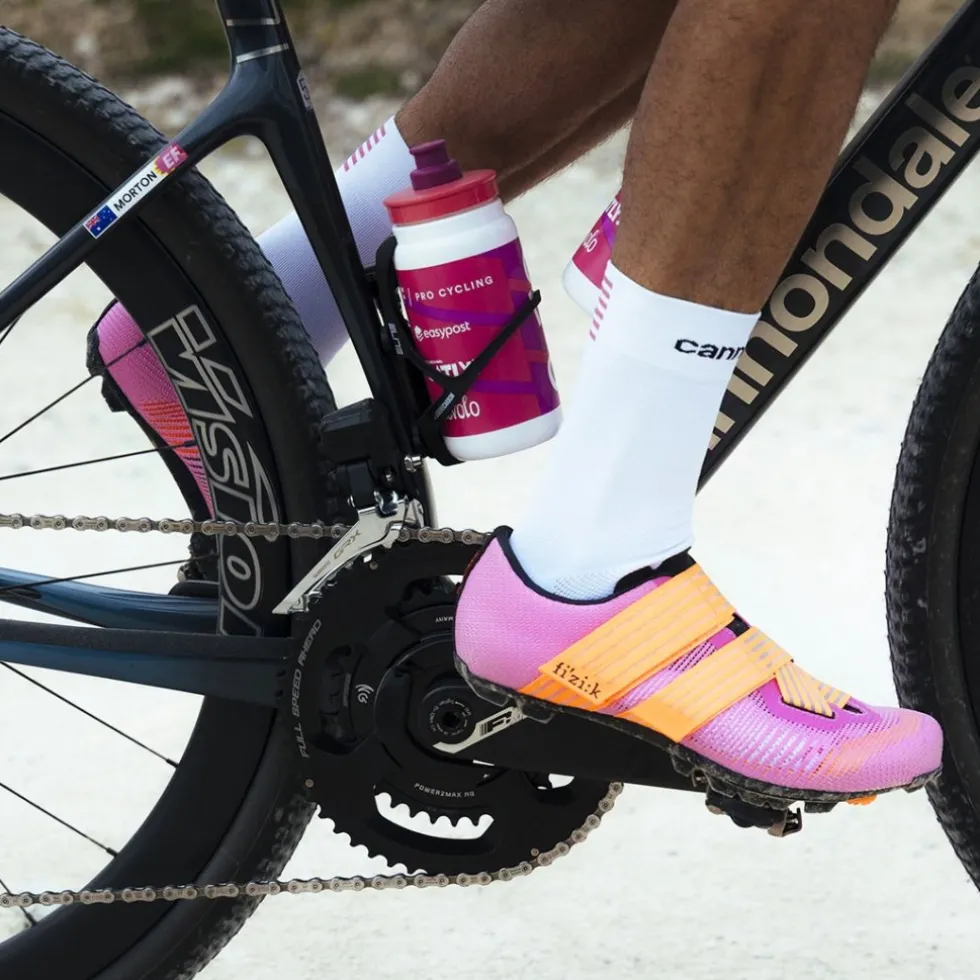 Fizik Vento Powerstrap Aeroweave X Gravel & MTB-Schoenen - coral / orange