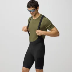 Fjällräven Hoja Fietsshort met bretels Heren - zwart