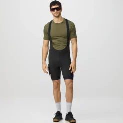 Fjällräven Hoja Fietsshort met bretels Heren - zwart