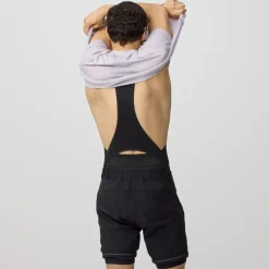 Fjällräven Hoja Fietsshort met bretels Heren - zwart