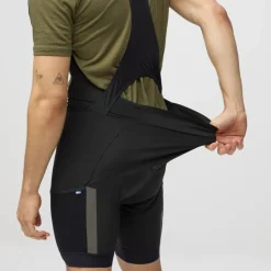 Fjällräven Hoja Fietsshort met bretels Heren - zwart