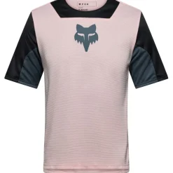 FOX Defend MTB-shirt met korte mouwen voor kinderen - Creation - blush