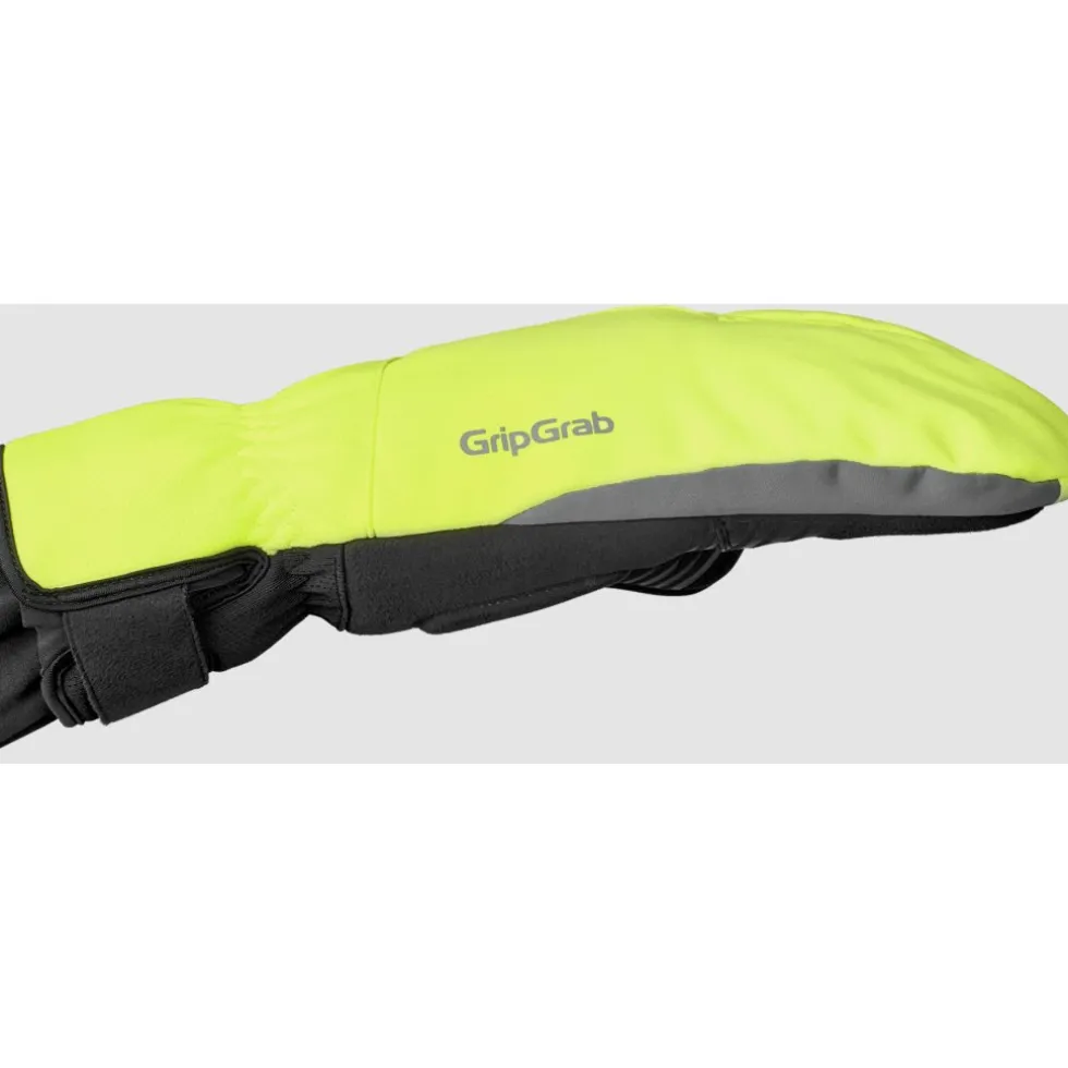 GripGrab Nordic 2 Deep Winter Lobster Windproof Handschoenen - Yellow hi-vis