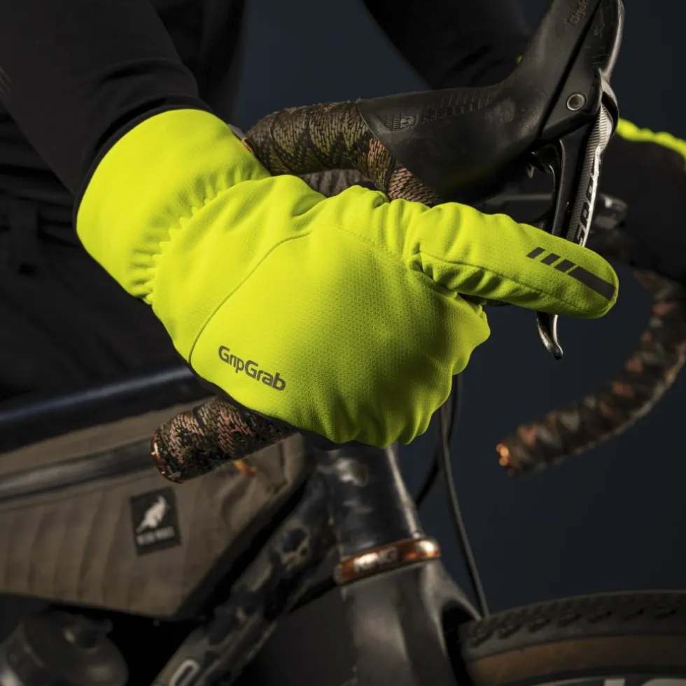 GripGrab Nordic 2 Deep Winter Lobster Windproof Handschoenen - Yellow hi-vis