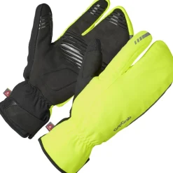 GripGrab Nordic 2 Deep Winter Lobster Windproof Handschoenen - Yellow hi-vis