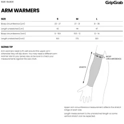 GripGrab PACR Spring-Autumn Armwarmers - Zwart