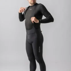 GripGrab PACR Thermo Broek met Bretels Heren - Zwart