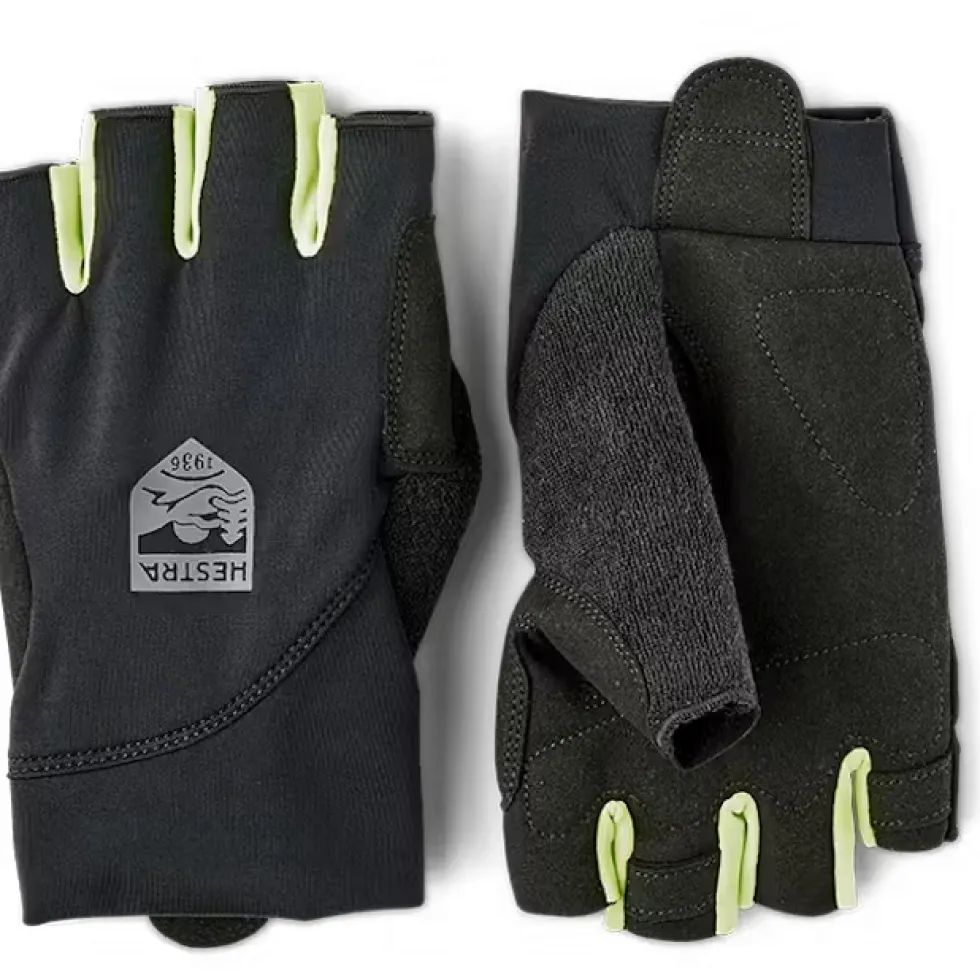 Hestra Apex Short - 5 Vinger Fietshandschoenen - zwart