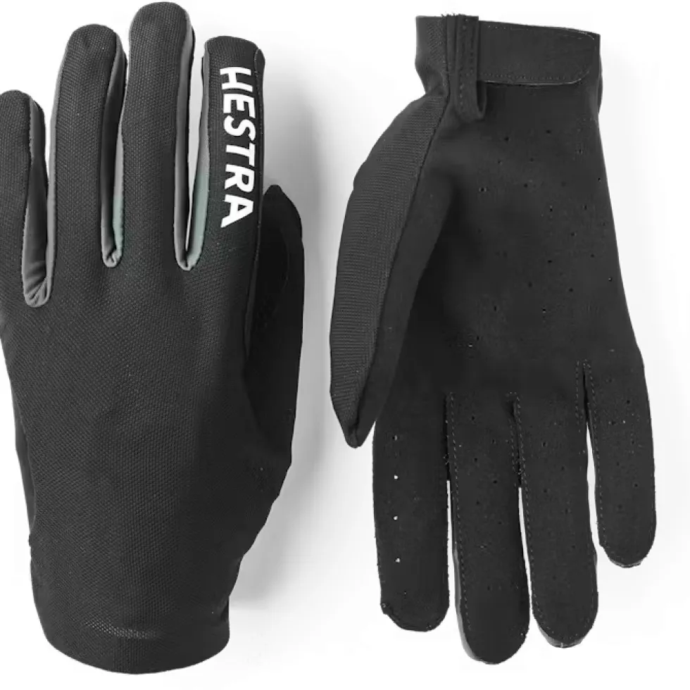 Hestra Ventair Long - 5 Vinger Fietshandschoenen - zwart