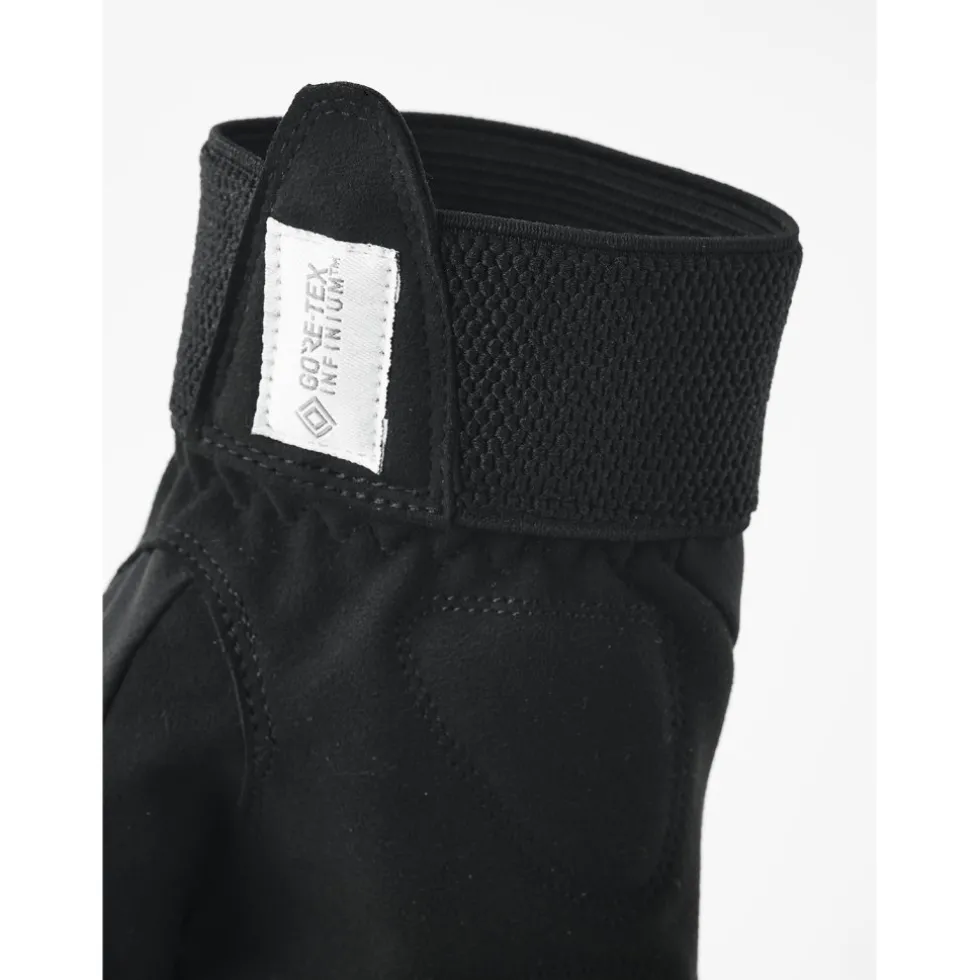 Hestra Windstopper Tracker - 5 Vinger Fietshandschoenen - zwart/zwart