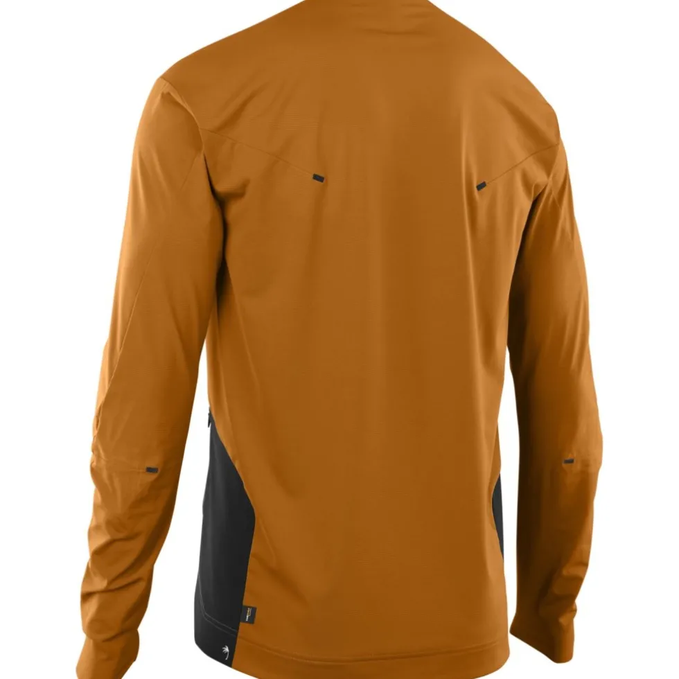 ION Bike Scrub AMP BAT Fietsshirt met Lange Mouwen Heren - Rocky Orange