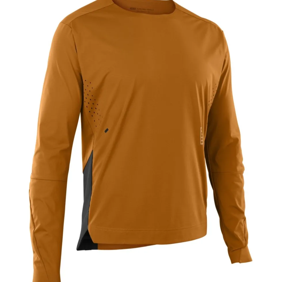 ION Bike Scrub AMP BAT Fietsshirt met Lange Mouwen Heren - Rocky Orange