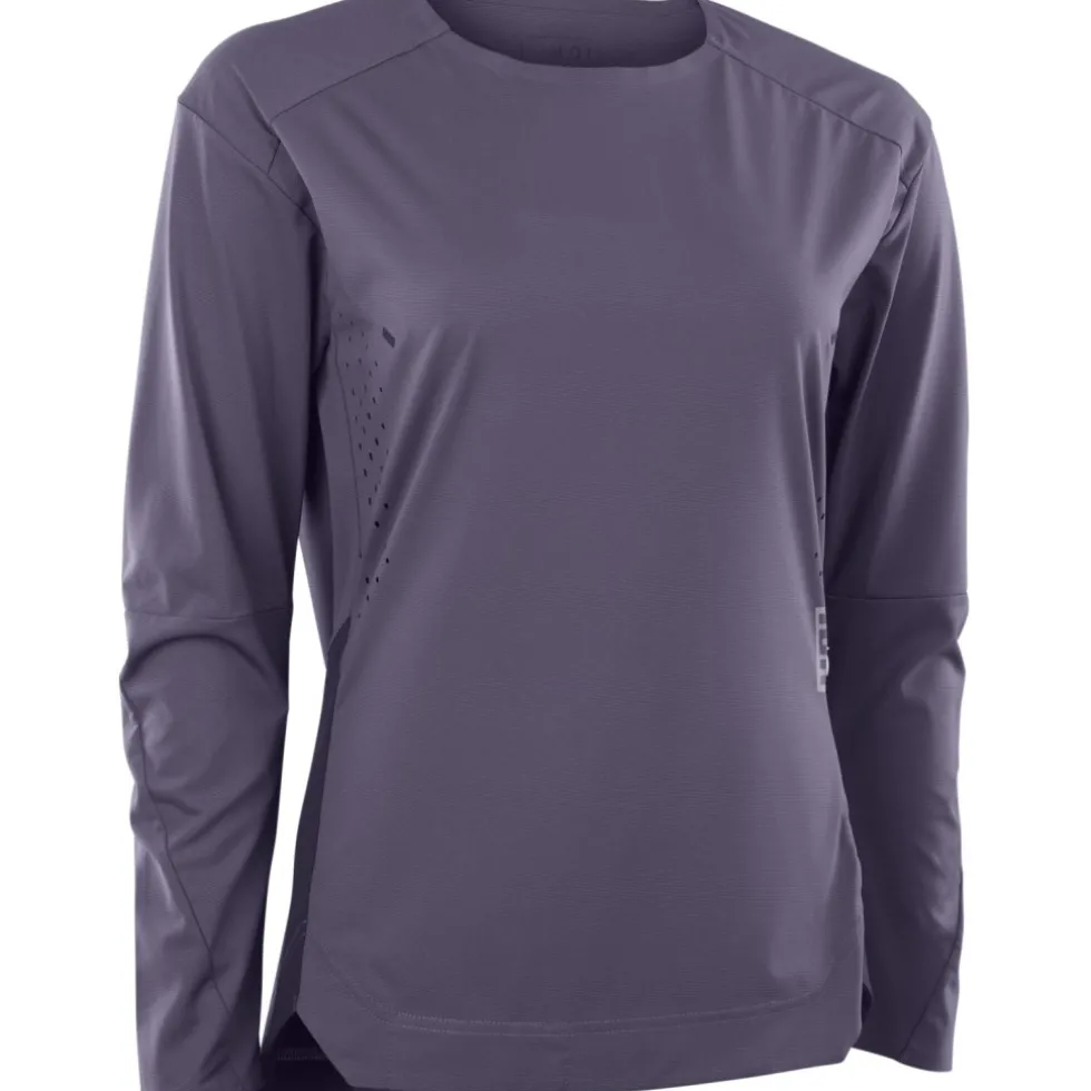 ION Bike Scrub AMP BAT Fietsshirt met Lange Mouwen Dames - Somber Amethyst