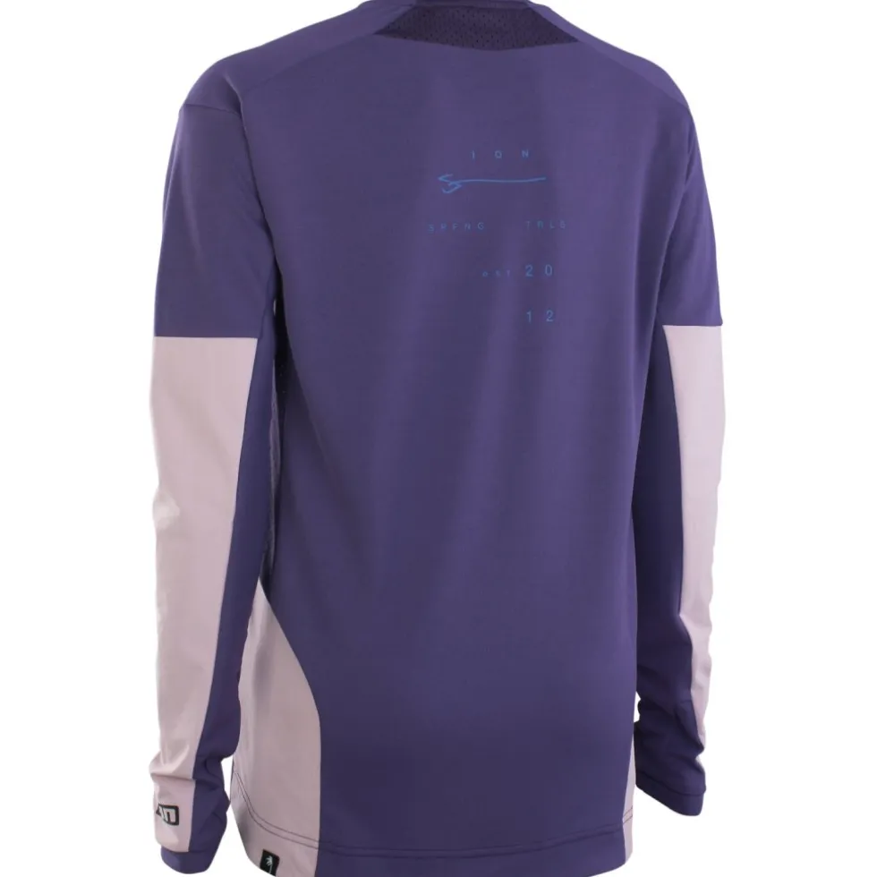 ION Bike Scrub AMP BAT Fietsshirt met Lange Mouwen Dames - Dark Purple