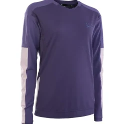 ION Bike Scrub AMP BAT Fietsshirt met Lange Mouwen Dames - Dark Purple