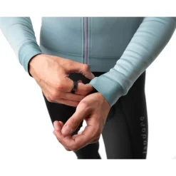 Isadore Alternative Eco-Fleece Fietsshirt met lange mouwen Heren - Slate
