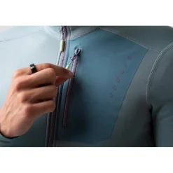 Isadore Alternative Eco-Fleece Fietsshirt met lange mouwen Heren - Slate