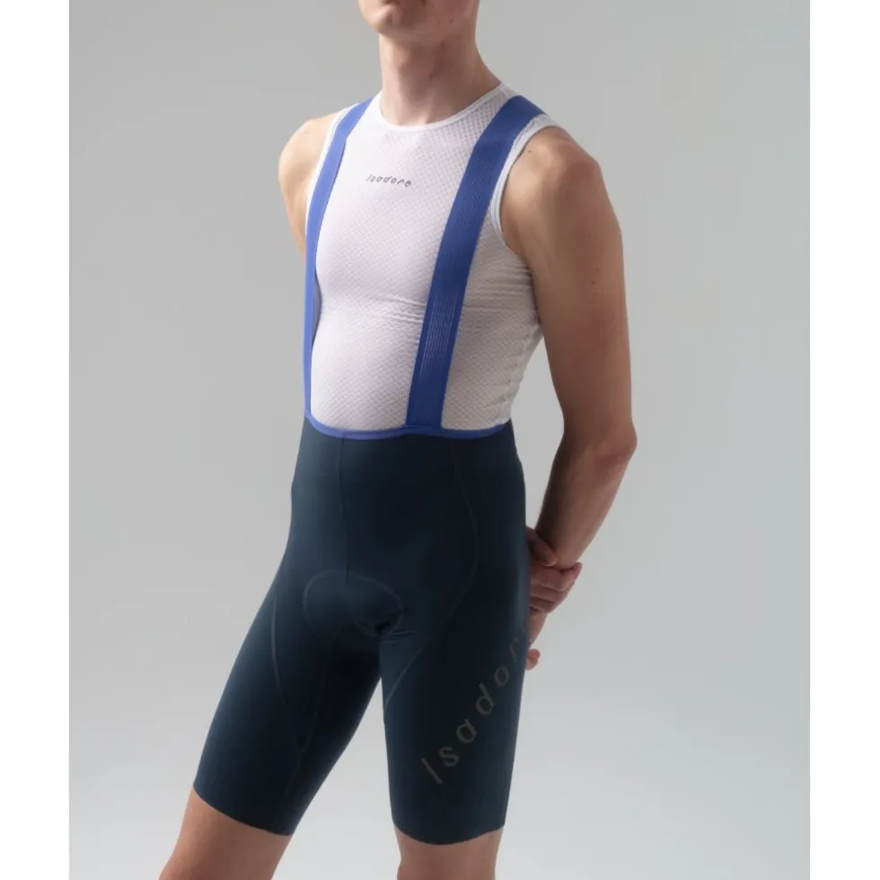 Isadore Alternative Fietsshorts met Bretels Heren - Sea Storm