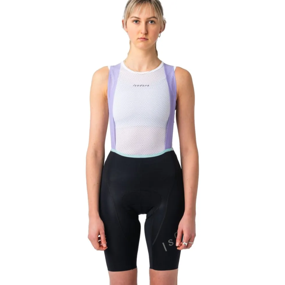 Isadore Alternative Fietsshorts met Bretels Dames - Zwart