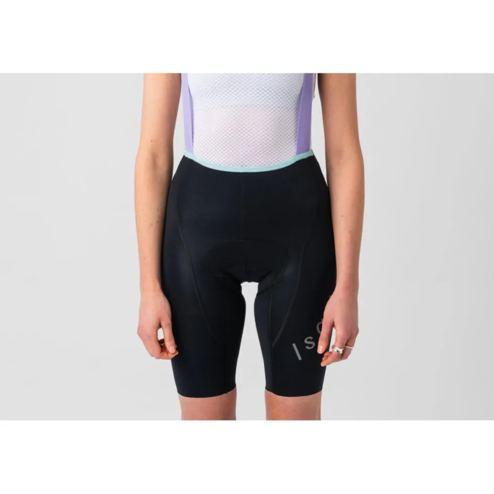 Isadore Alternative Fietsshorts met Bretels Dames - Zwart