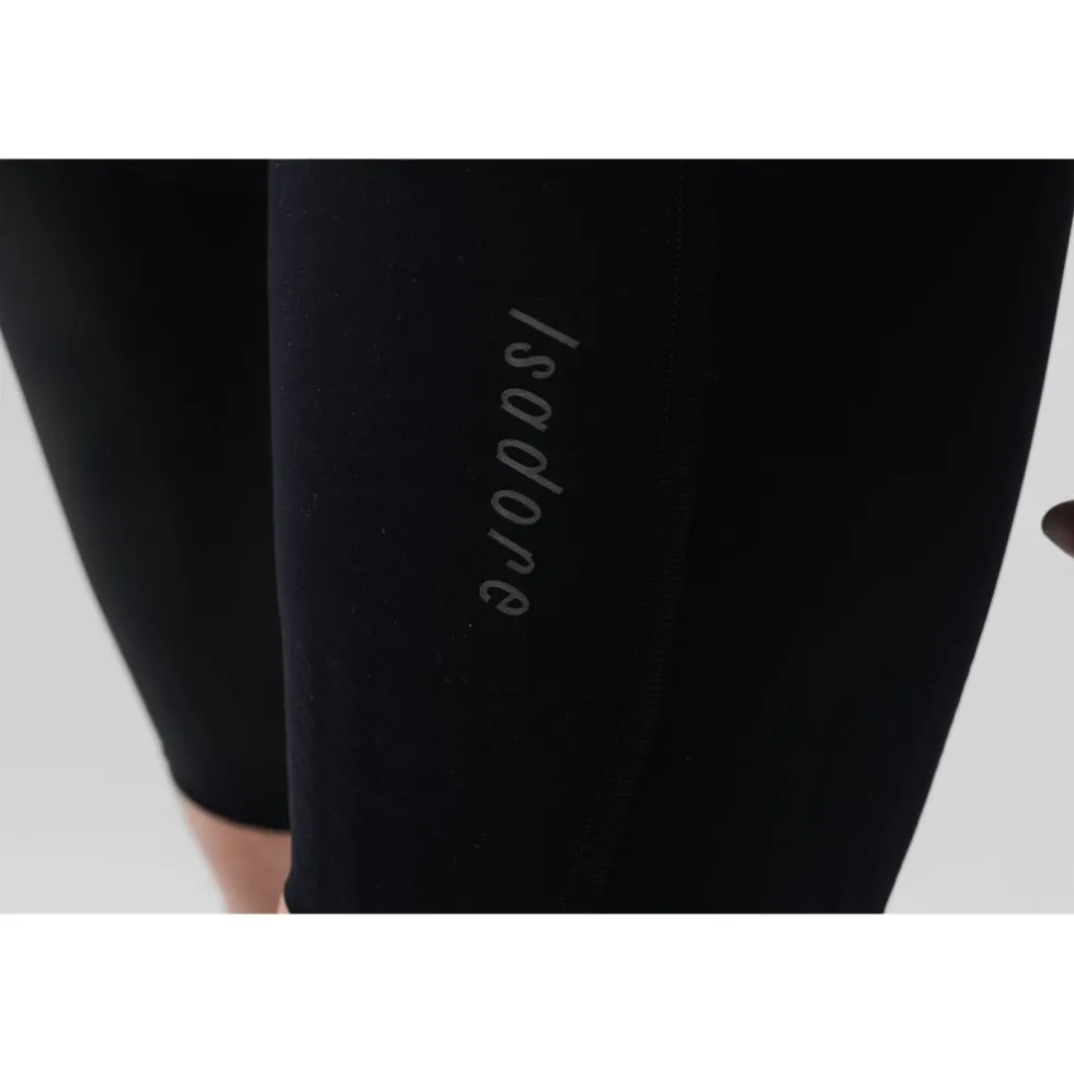 Isadore Alternative Fietsshorts met Bretels Dames - Zwart