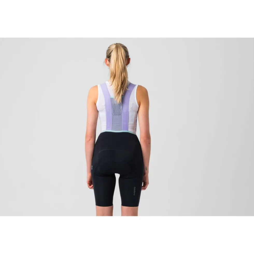 Isadore Alternative Fietsshorts met Bretels Dames - Zwart