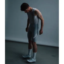 Isadore Alternative Fietsshorts met Bretels Heren - Harbor Mist