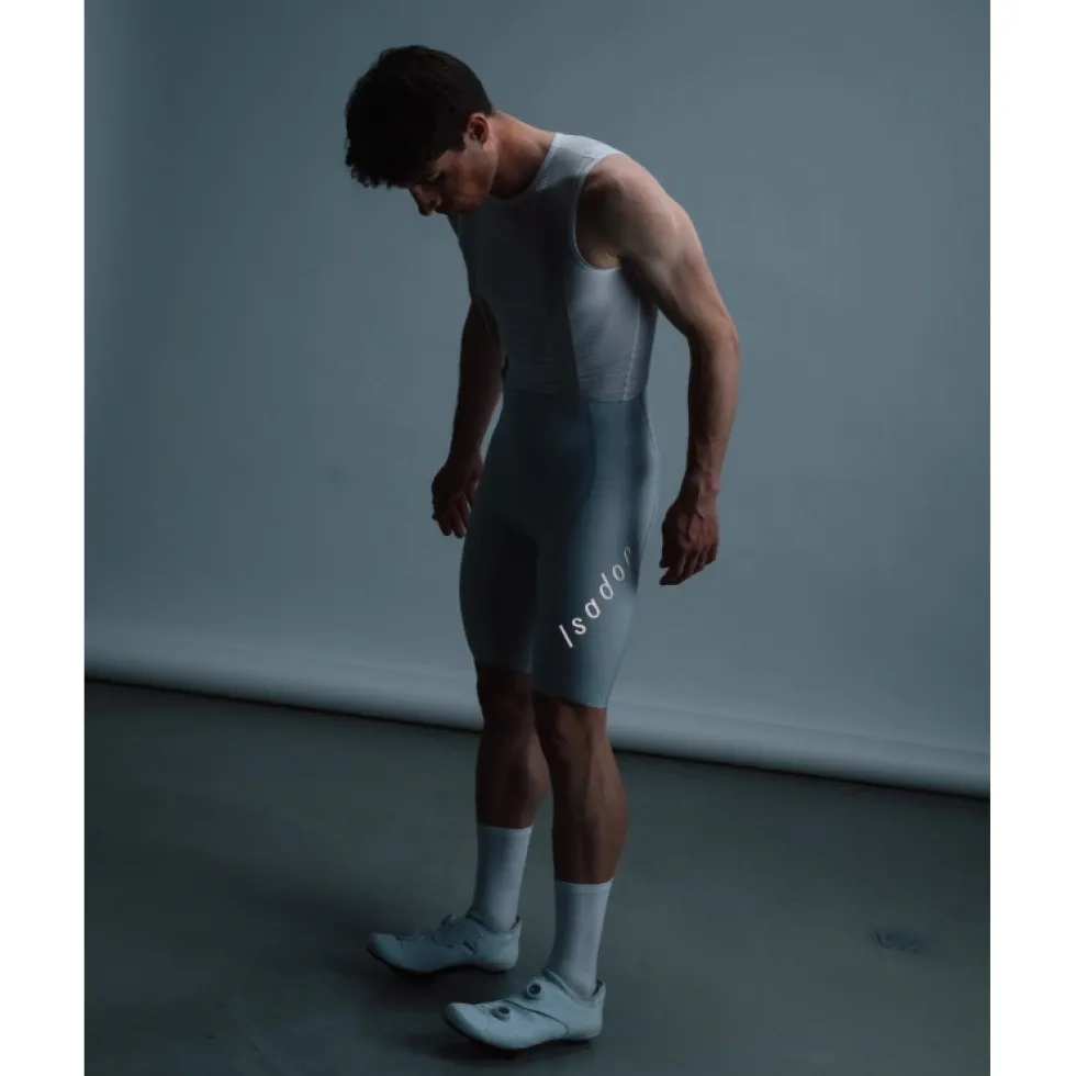 Isadore Alternative Fietsshorts met Bretels Heren - Harbor Mist