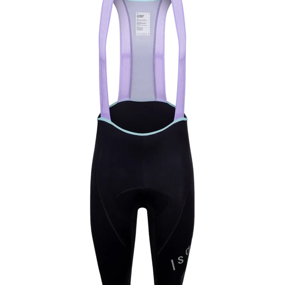 Isadore Alternative Fietsshorts met Bretels Heren - Black