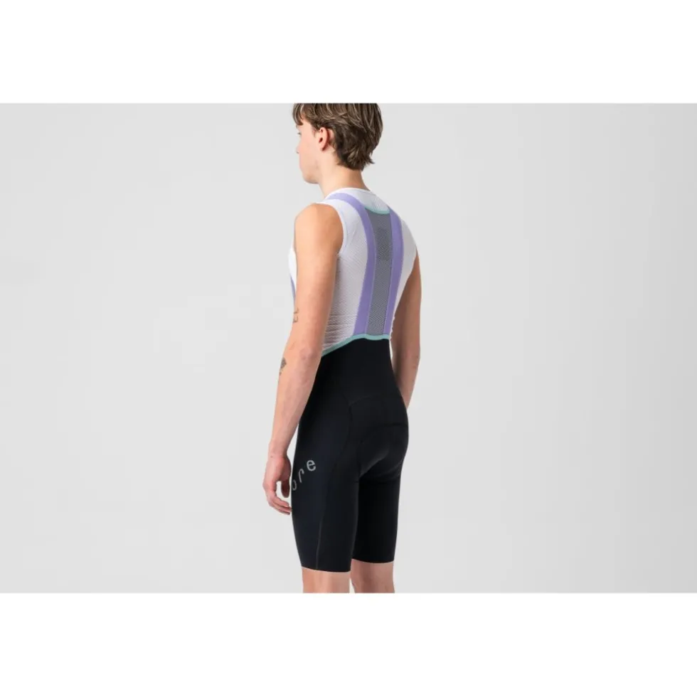 Isadore Alternative Fietsshorts met Bretels Heren - Black