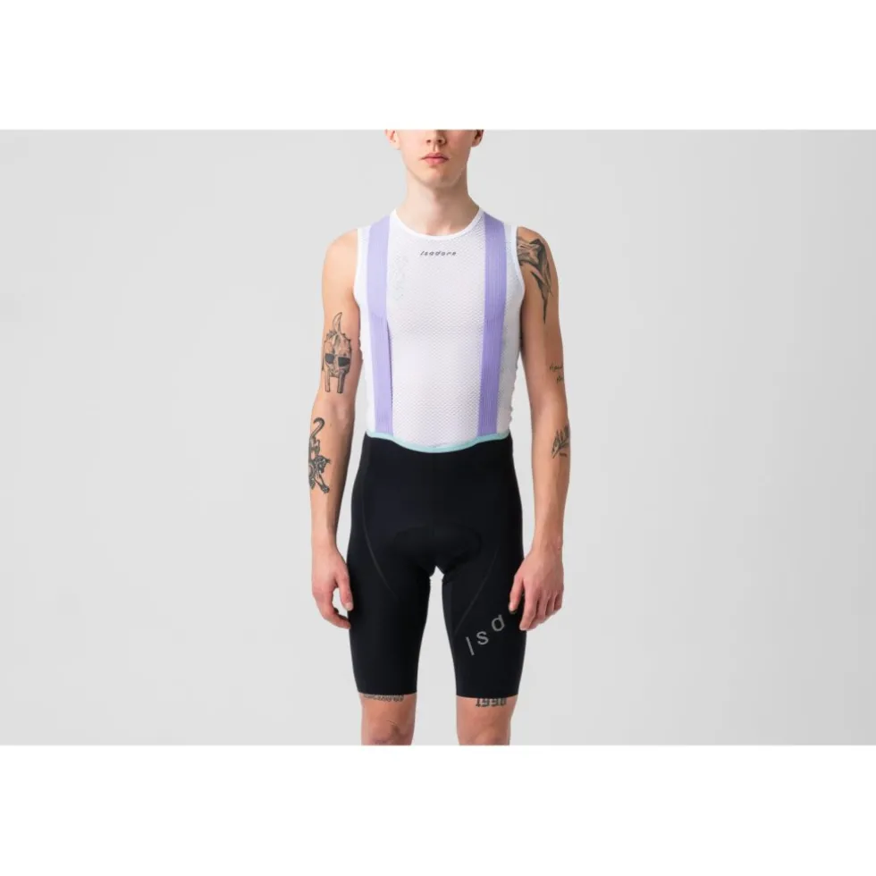 Isadore Alternative Fietsshorts met Bretels Heren - Black