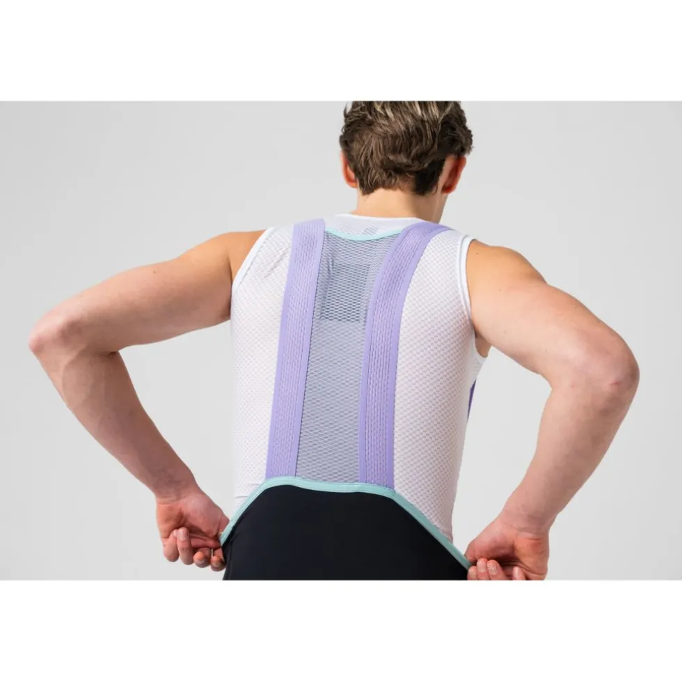Isadore Alternative Fietsshorts met Bretels Heren - Black