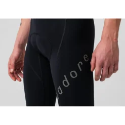Isadore Alternative Fietsshorts met Bretels Heren - Black
