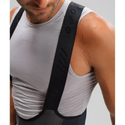 Isadore Signature Thermal Fietsbroek met Bretels Heren - beluga