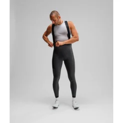 Isadore Signature Thermal Fietsbroek met Bretels Heren - beluga