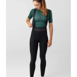 Isadore Signature Thermal Fietsbroek met bretels Dames - Zwart