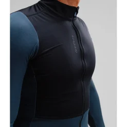 Isadore Signature Wind Block Fietsshirt met lange mouwen Heren - mood indigo