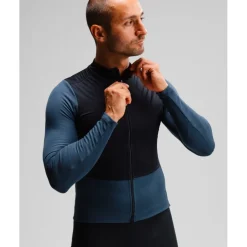 Isadore Signature Wind Block Fietsshirt met lange mouwen Heren - mood indigo